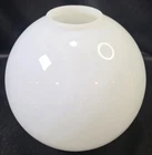 Vintage Milk Glass Globe Lamp Shade 4” Fitter White Opal Replacement Round