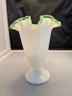 Vintage Fenton Emerald Crest 6" Vase