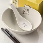 Hello Kitty Especially Small Bowl + chopsticks & spoon set Lawson Limited Unused