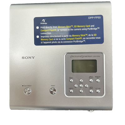 Sony DPP-FP50 Digital Photo Printer 300 DPI w/Manual & Accessories Remote