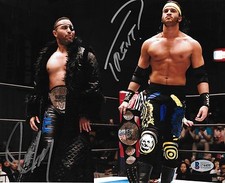 Rocky Romero & Trent Beretta Signed 8x10 Photo BAS COA New Japan Pro Wrestling F