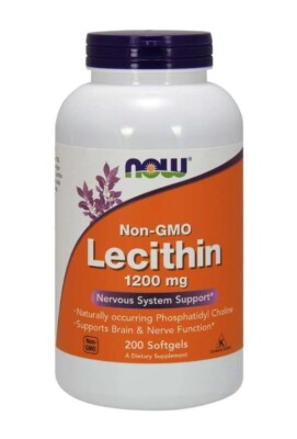 NOW FOODS LECITHIN 1.200 MG, 200 SOFTGELS