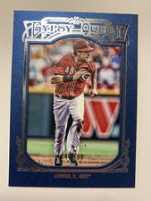 2013 Topps Gypsy Queen Framed Blue Reds Baseball Card #145 Ryan Ludwick/499