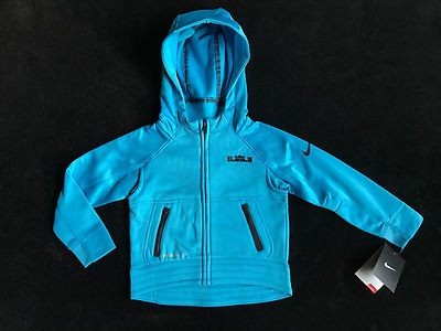 NIKE Lebron Blue Lagoon Therma Fit Zip Hoodie Sweatshirt Jacket