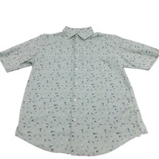 ALFANI SS Fashion Wove Dress Shirt, Light Green, S