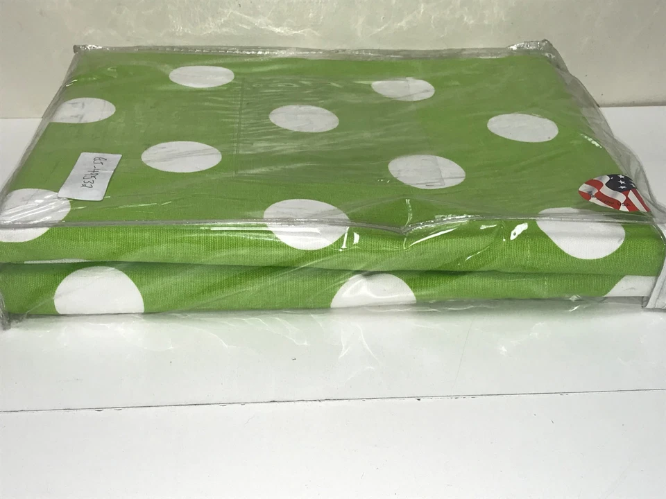 Nuevo Juego de 2 paneles de ventana forrados elásticos verdes Glenna Jean Ellie y 40 x 100 pulgadas Foto 4 de 4