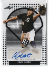 2018 Leaf Perfect Game National Showcase Base Autos Black /50 Kevin Martin Auto