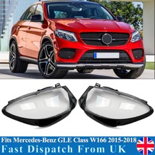 For 2015-2018 Mercedes-Benz GLE Class W166 Headlight Lens Headlamp Cover Shell