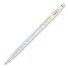 Cross Century Medalist Ballpoint Pen Classic Chrome  Gold New In Box 3302