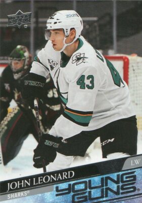 NHL --Young Guns--Upperdeck--20/21-Serie 2-John Leonard - San Jose- 474