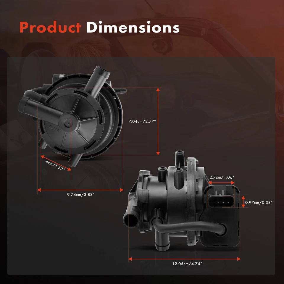 Bomba de detección de fugas de vapor de combustible para Jeep Grand Cherokee Dodge Ram 1500 2500 3500 Foto 2 de 4