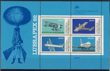 Portugal 1982 Planes : Good VF MNH sheet