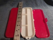  FISHING BOX DOUBLE SIDED RED AND WHITE