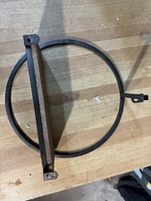 For The Home Circle Industrial Modern Contemporary Black Metal And Wood Shelf