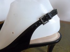 Escarpins JB Martin - Cuir Verni Noir élastiqué, Taille 36, Talons 2-7 Cm, Bon état