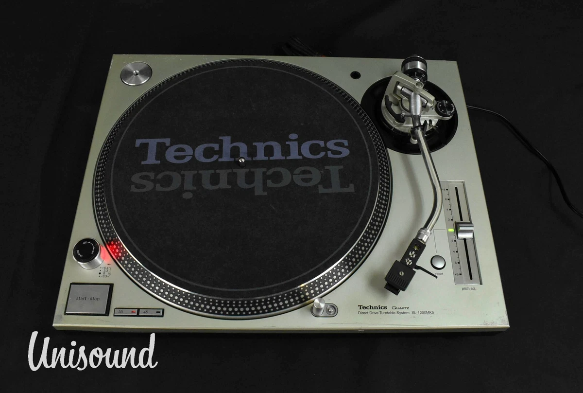 Technics SL-1200MK5 Silver direct drive DJ turntable in Very Good condition