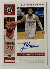 2021-22 Panini Chronicles Draft Picks Jordan Schakel Auto Autograph RC #CR-JSC!