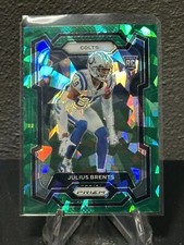 JULIUS BRENTS 2023 PANINI PRIZM FOOTBALL GREEN ICE PRIZM - COLTS RC