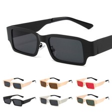 Retro Modern Small Square Sunglasses Street Hip Hop Punk Style Fashion Glasses