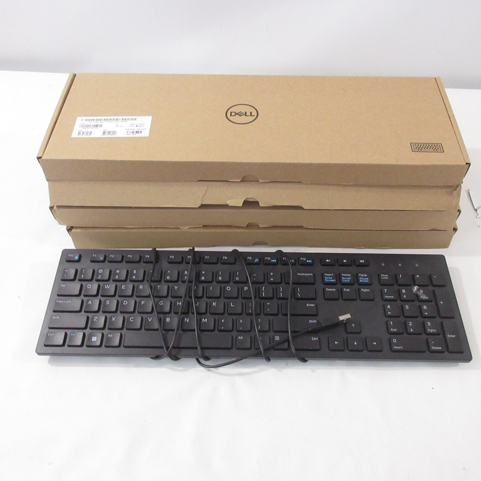 Keyboard Mouse Bundle Dell KB216 Full-Size QWERTY USB WIRED 