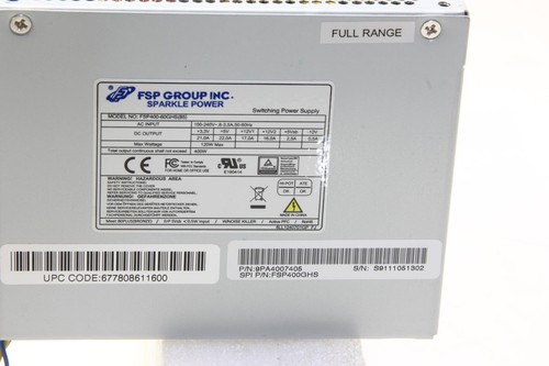 FSP Group FSP400-60GHS(85) 400W Micro Power Supply. SKU221711 - Zdjęcie 3 z 6