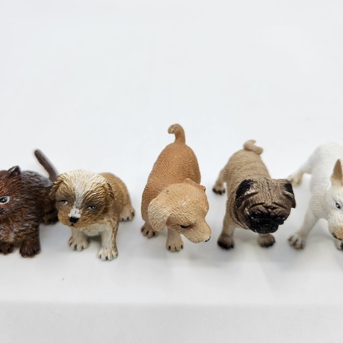 Kaiyodo Japan Mini Figures 6 Dogs 2 Cats Variety Pre-owned - Picture 3 of 16