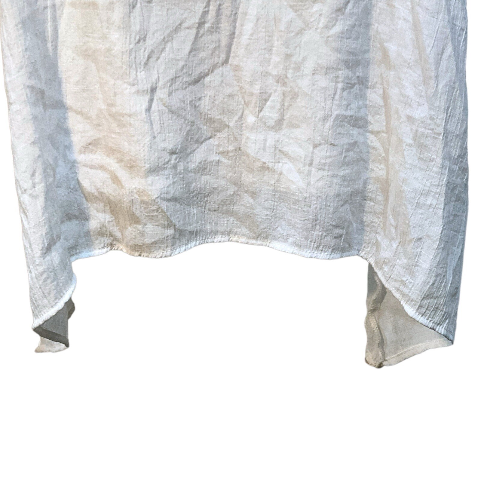 INDIGO ROSE Size L Crisp White Lace Detail Boho Sleeveless Summer Dress