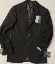 Kenneth Reaction Techni-Cole Flex Coat Suit Jacket Men's 36 REG BLACK Modern Fit