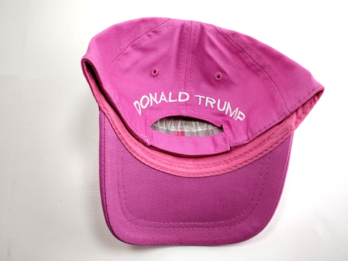 Donald Trump Make America Great Again PINK Hat Buckle Back Adjustable Cap - Picture 7 of 12