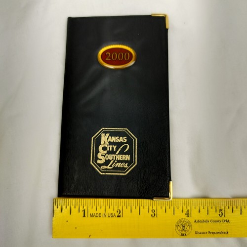 VINTAGE KANSAS CITY SOUTHERN LINES 2000 POCKET CALENDAR Pal Planner Notebook Map - Picture 3 of 8