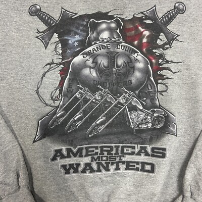 トップス SIXHELMETS CHOPPERS SWEATSHIRT GRAY Vintage Orange County Choppers Sweatshirt Mens Large Gray