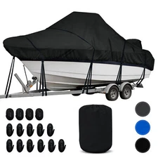 KNOX 600D Center Console Boat Cover Anti-fade Integrated Motor Cover Trailerable