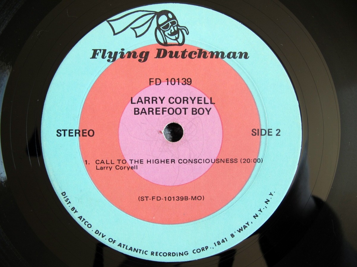 Larry Coryell : Barefoot Boy 1971 Jazz Rock LP Vinyl Record FD