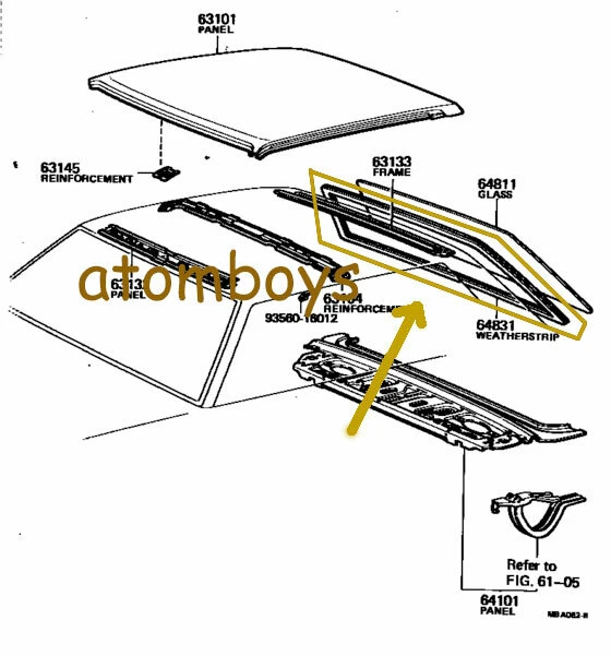 Para TOYOTA Corolla KE70 TE71 TE72 2 puertas parabrisas trasero sello goma resistente al clima Foto 2 de 4