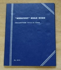 Whitman Mercury Head Dime 1916-1945 Collection Booklet No. 9014