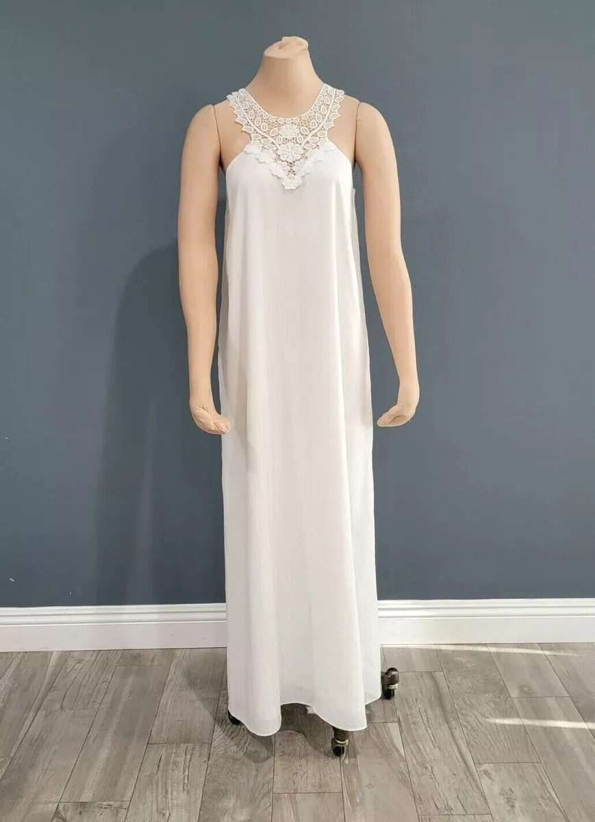 Guess white maxi dress sale