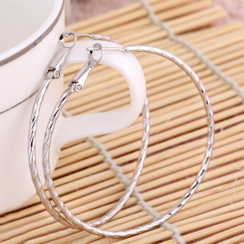 Fashion Earrings Round Earrings Women Metal Earrings Simple Earrings - Picture 9 of 12