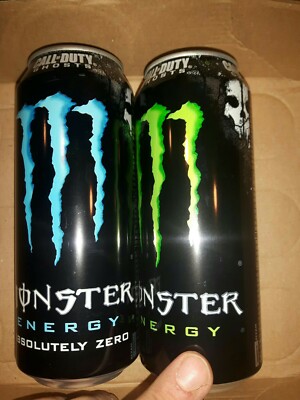 Energy Drink. Monster. Call of Duty Ghosts. 2er Set  500ml.RARE. Voll. sku0813