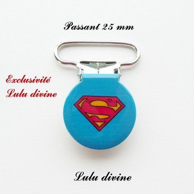 Attache tétine /& doudou /"Etoile/" Passant de 25mm AU CHOIX 1 pince bretelle