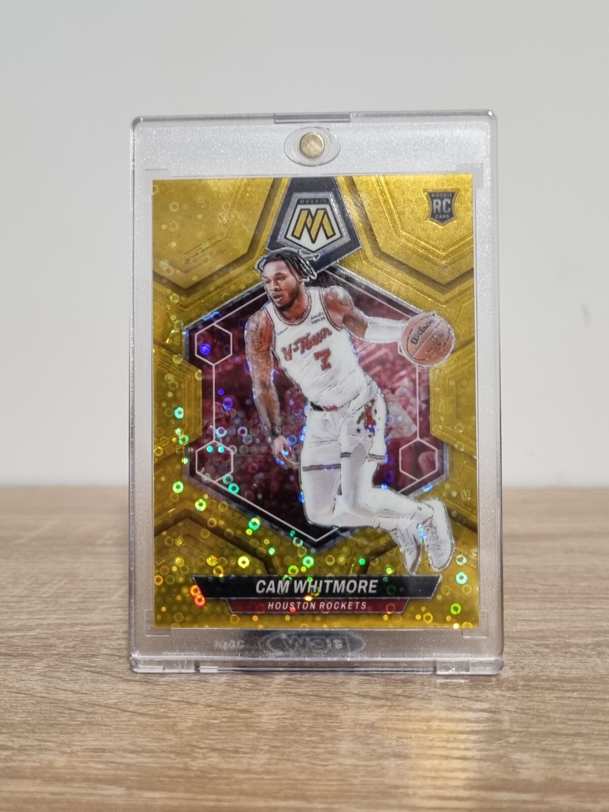 2023-24 Panini Mosaic Cam Whitmore Gold Fast Break Mosaic 8/10 Rookie #217 SSP