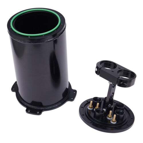 Aluminum 2.6L/2.8L 8AN Fuel Surge Tank For Single or Twin 39-40mm In-tank Pumps - Picture 5 of 8