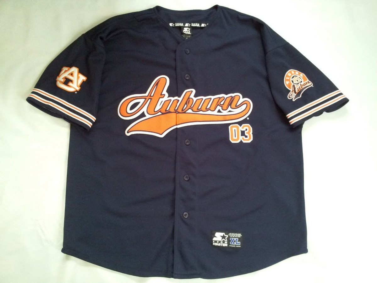 VINTAGE STARTER AUBURN TIGERS BASEBALL JERSEY IN SIZE XL | eBay