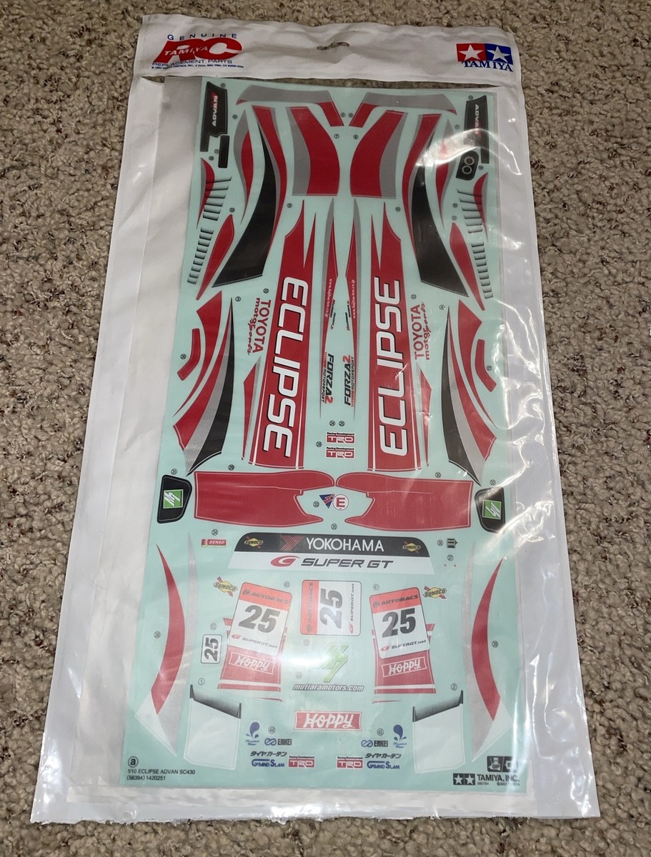 58394 Tamiya TA05 IFS Eclipse Advan SC430 Decal Sheet(s) 9495518
