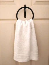 Towel Ring - Amish hand forged wrought iron sturdy  Hand / Bath towel holder