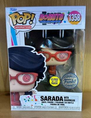 SARADA WITH SHARINGAN #1358 Funko Pop! Naruto Boruto GITD SPECIAL EDITION