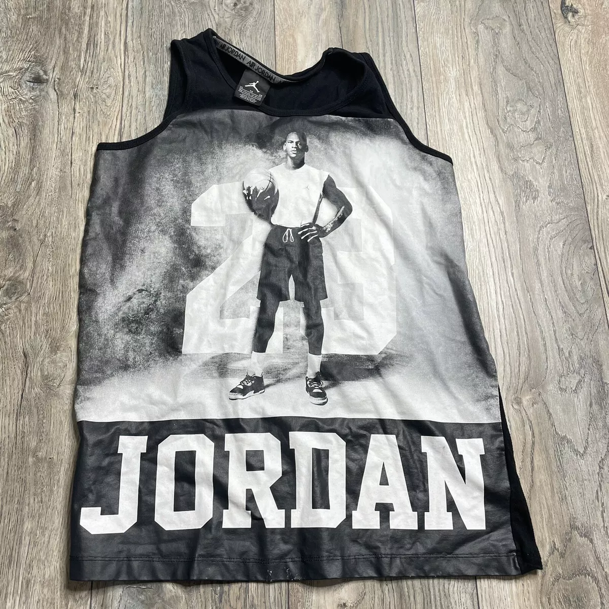 Air Jordan Tank Top Young Michael Jordan Screen Print Boys Size XL