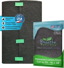 16X48 Cut-To-Fit Activated Carbon Filter Sheet 1 Pack Multi-Use Charcoal
