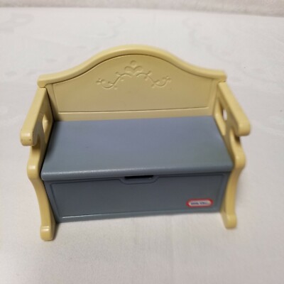Little Tikes vintage dollhouse size bench seat or toy box