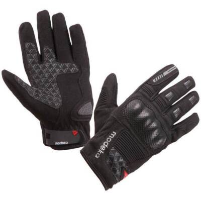 MODEKA Fuego Sommer Motorradhandschuhe schwarz - Größe wählbar - UVP 44,90 Euro