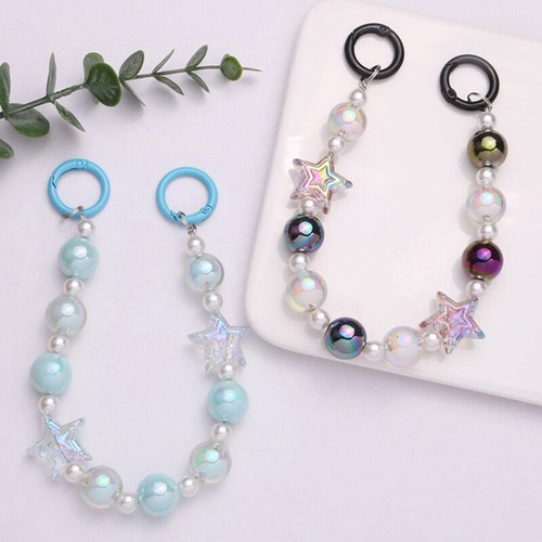 Creative Colorful Beaded Phone Chains Earphone Bag Pendant Ornaments Jewelry Toy - 第 6/16 張圖片